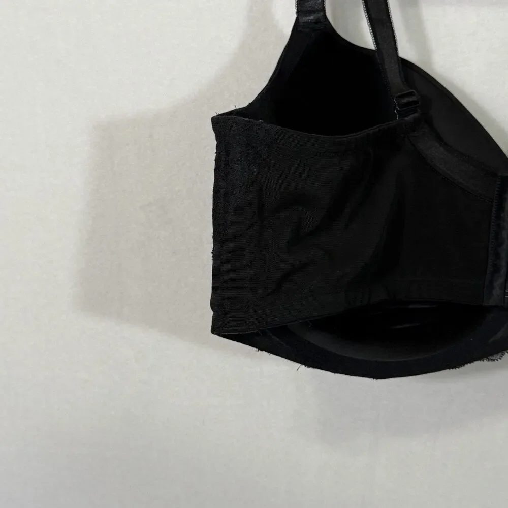 Torrid Curve Black Lightly Lined T-Shirt Underwire Adjustable Straps Bra 48F